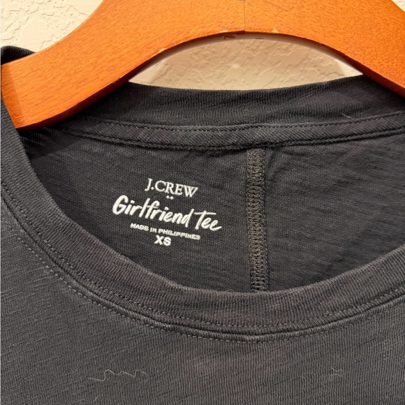 J. Crew Elegant Black Long Sleeve Tee - Picture 2 of 3